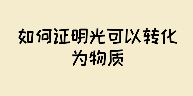 如何证明光可以转化为物质