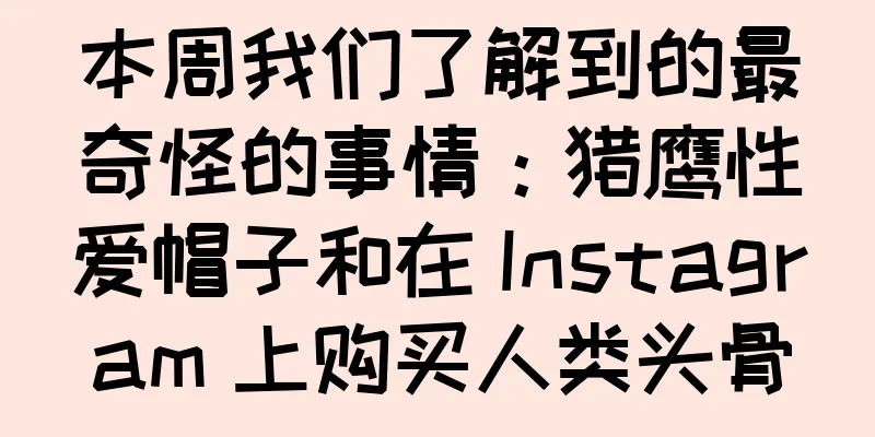 本周我们了解到的最奇怪的事情：猎鹰性爱帽子和在 Instagram 上购买人类头骨