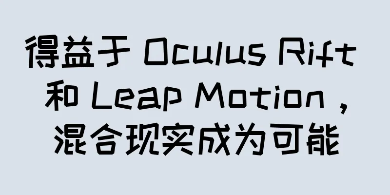 得益于 Oculus Rift 和 Leap Motion，混合现实成为可能