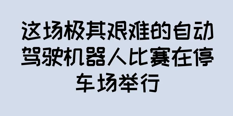 这场极其艰难的自动驾驶机器人比赛在停车场举行