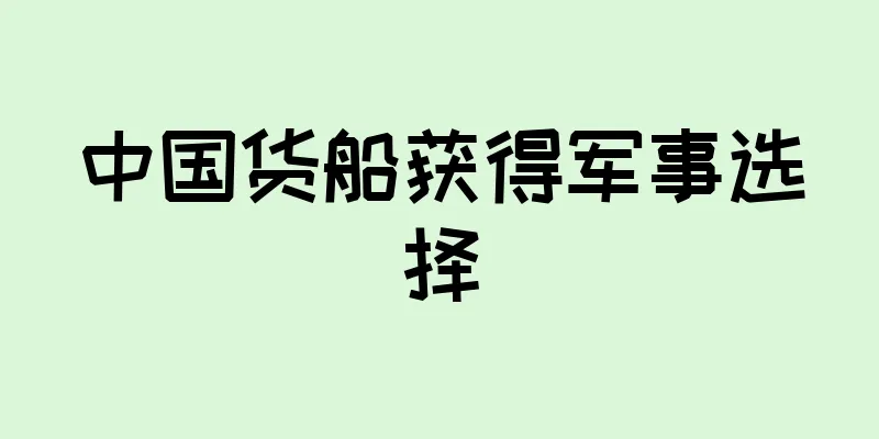 中国货船获得军事选择