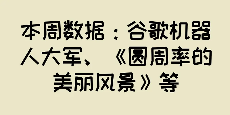 本周数据：谷歌机器人大军、《圆周率的美丽风景》等