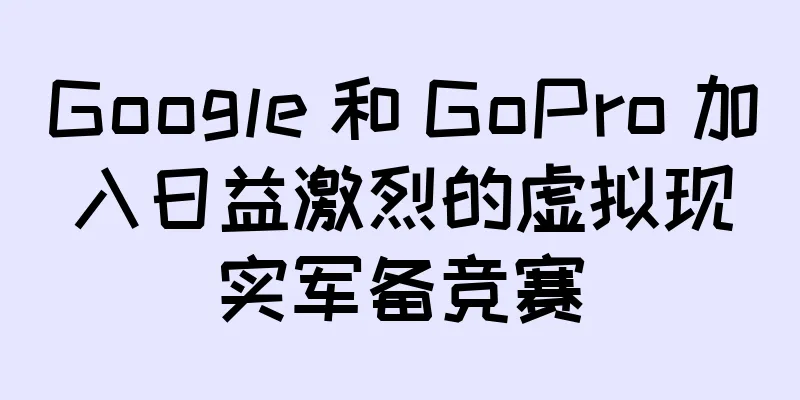 Google 和 GoPro 加入日益激烈的虚拟现实军备竞赛