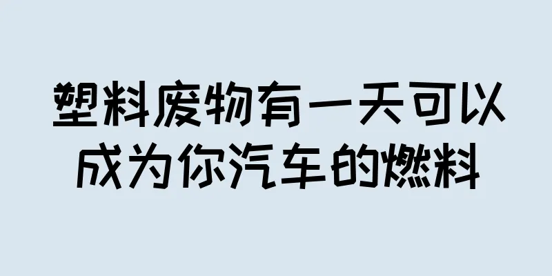 塑料废物有一天可以成为你汽车的燃料