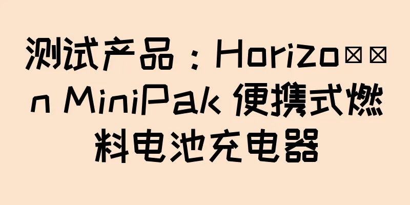 测试产品：Horizo​​n MiniPak 便携式燃料电池充电器