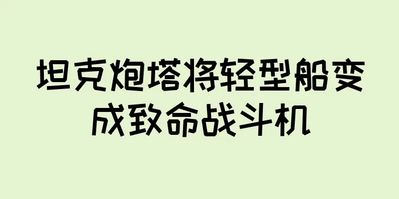 坦克炮塔将轻型船变成致命战斗机