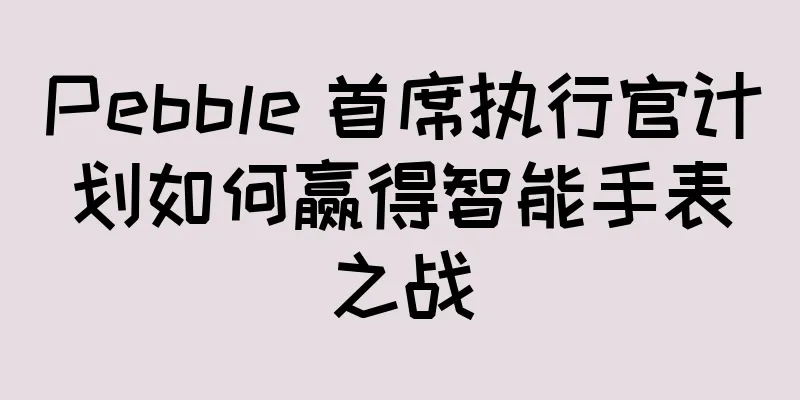 Pebble 首席执行官计划如何赢得智能手表之战