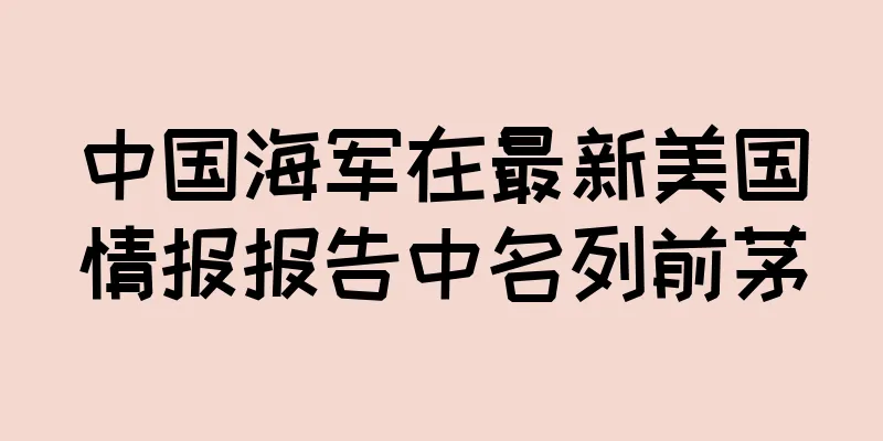 中国海军在最新美国情报报告中名列前茅