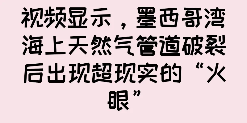 视频显示，墨西哥湾海上天然气管道破裂后出现超现实的“火眼”