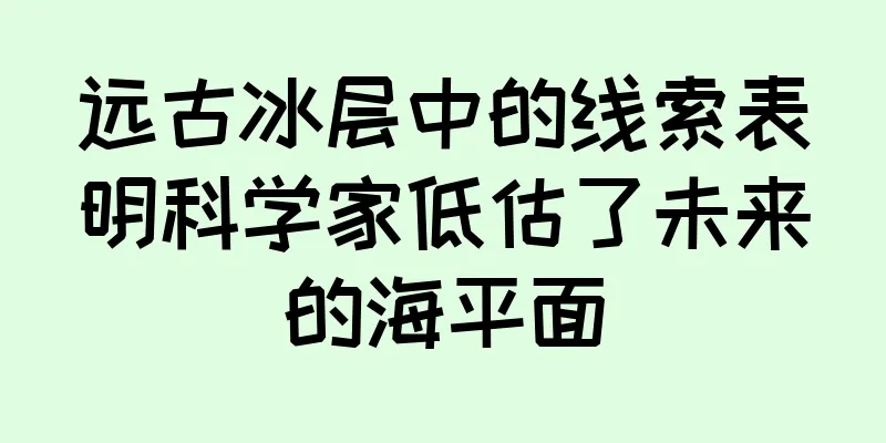 远古冰层中的线索表明科学家低估了未来的海平面