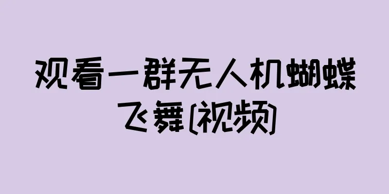 观看一群无人机蝴蝶飞舞[视频]