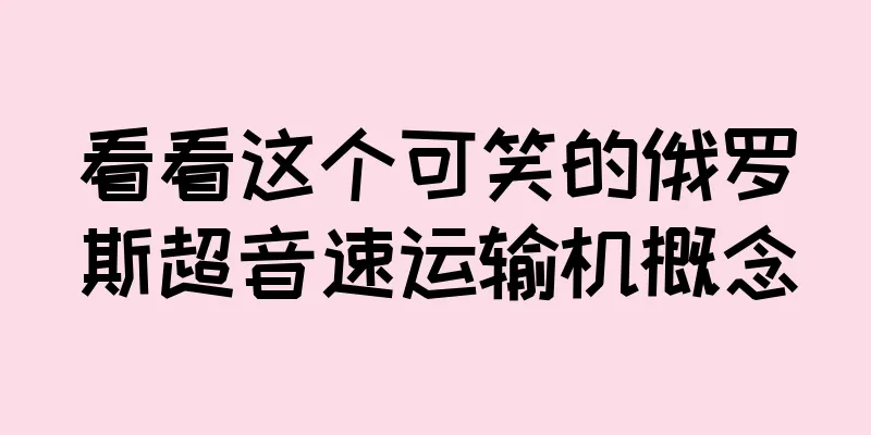 看看这个可笑的俄罗斯超音速运输机概念