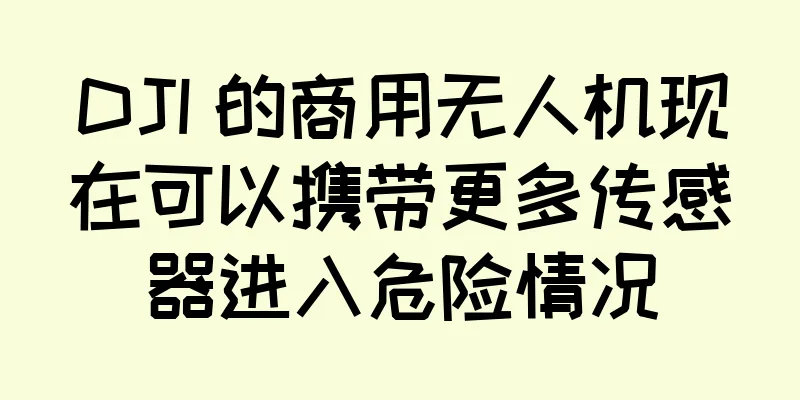 DJI 的商用无人机现在可以携带更多传感器进入危险情况