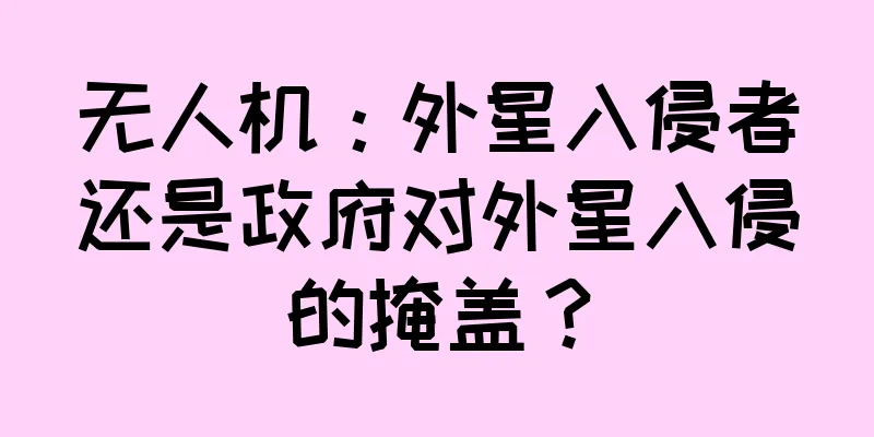 无人机：外星入侵者还是政府对外星入侵的掩盖？