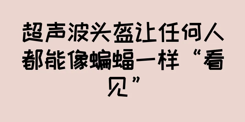 超声波头盔让任何人都能像蝙蝠一样“看见”