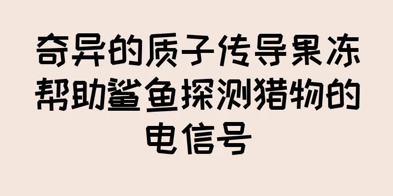 奇异的质子传导果冻帮助鲨鱼探测猎物的电信号