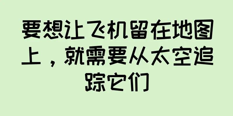 要想让飞机留在地图上，就需要从太空追踪它们