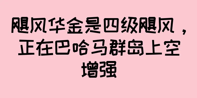 飓风华金是四级飓风，正在巴哈马群岛上空增强