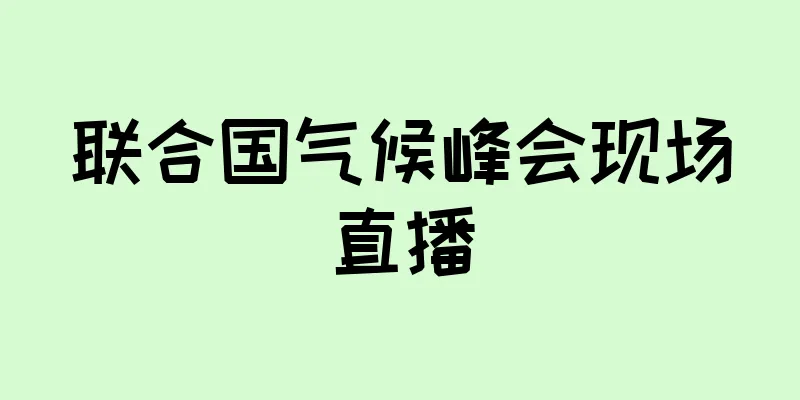 联合国气候峰会现场直播