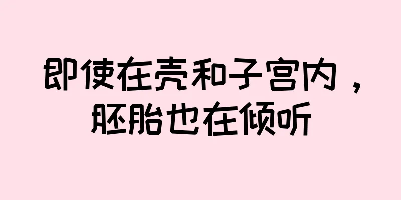 即使在壳和子宫内，胚胎也在倾听