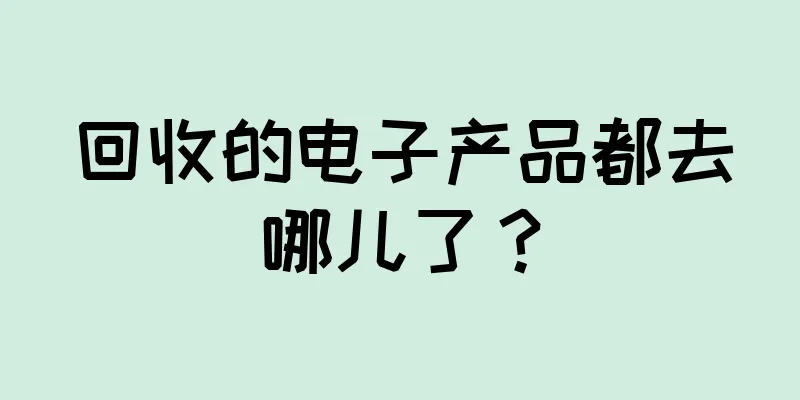 回收的电子产品都去哪儿了？