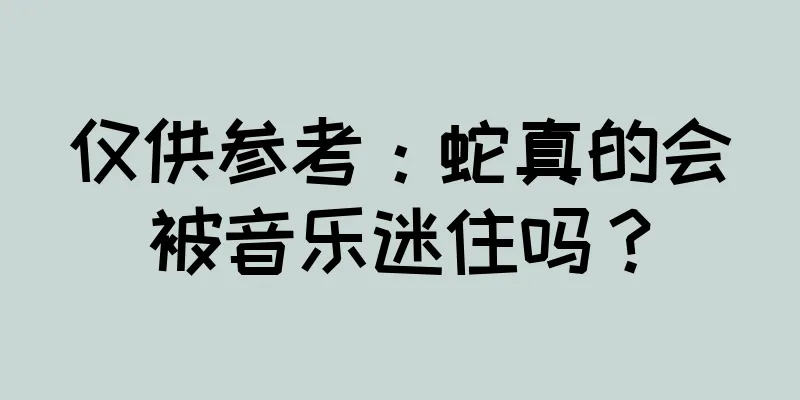 仅供参考：蛇真的会被音乐迷住吗？
