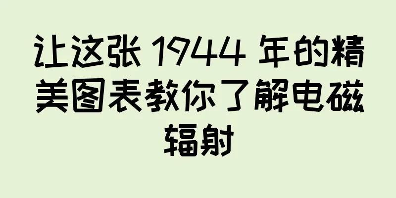 让这张 1944 年的精美图表教你了解电磁辐射