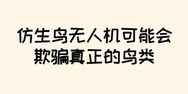 仿生鸟无人机可能会欺骗真正的鸟类