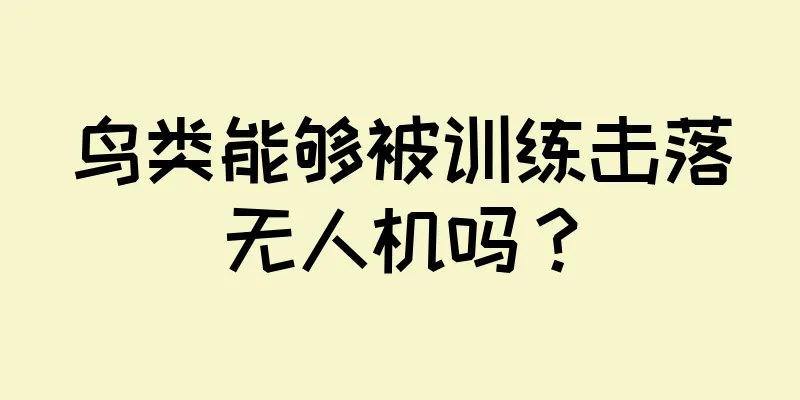 鸟类能够被训练击落无人机吗？