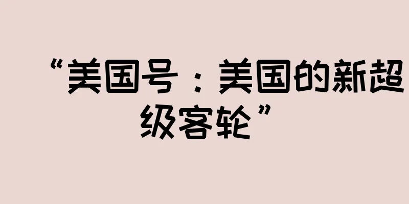 “美国号：美国的新超级客轮”