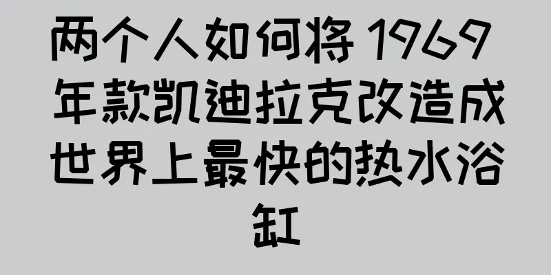 两个人如何将 1969 年款凯迪拉克改造成世界上最快的热水浴缸