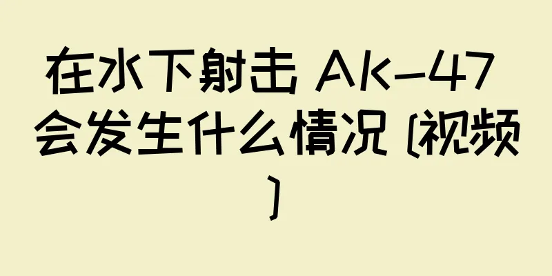 在水下射击 AK-47 会发生什么情况 [视频]