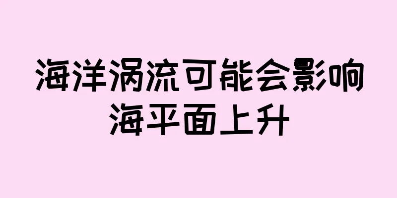 海洋涡流可能会影响海平面上升