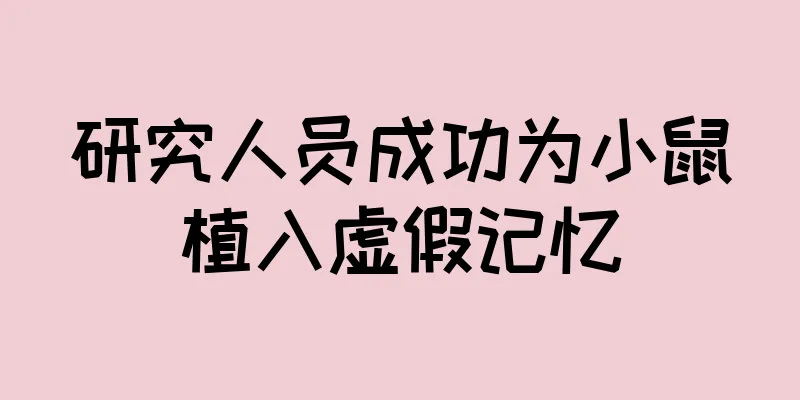 研究人员成功为小鼠植入虚假记忆