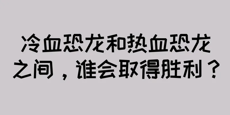 冷血恐龙和热血恐龙之间，谁会取得胜利？
