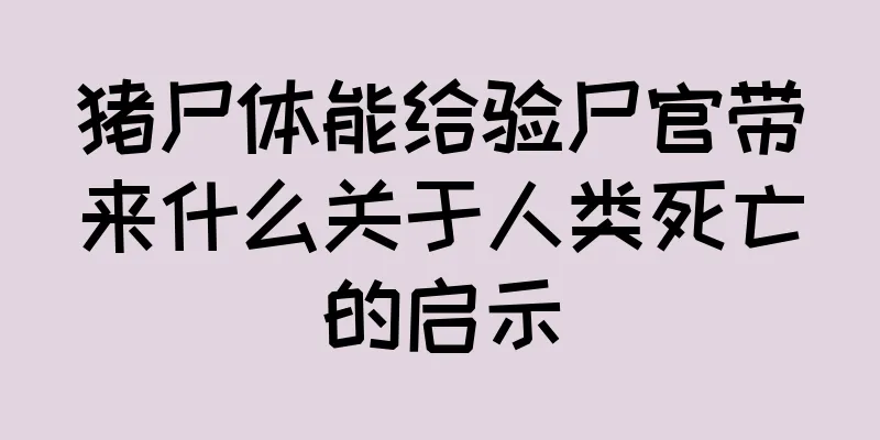 猪尸体能给验尸官带来什么关于人类死亡的启示