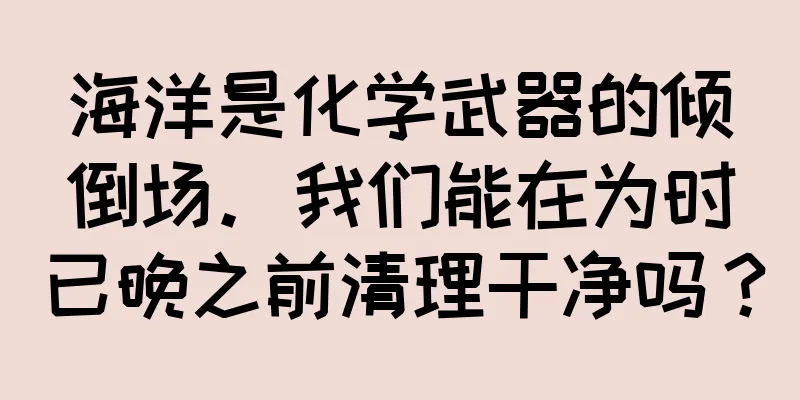 海洋是化学武器的倾倒场。我们能在为时已晚之前清理干净吗？