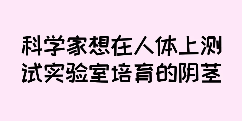 科学家想在人体上测试实验室培育的阴茎