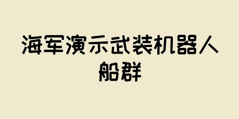 海军演示武装机器人船群