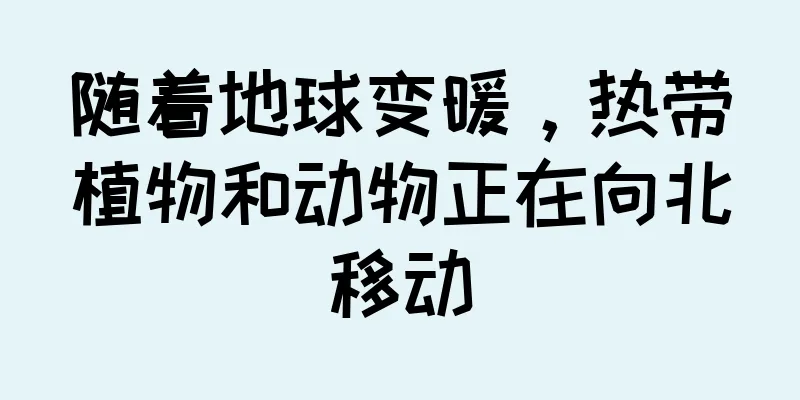 随着地球变暖，热带植物和动物正在向北移动