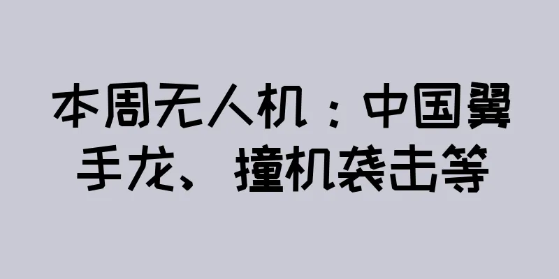 本周无人机：中国翼手龙、撞机袭击等