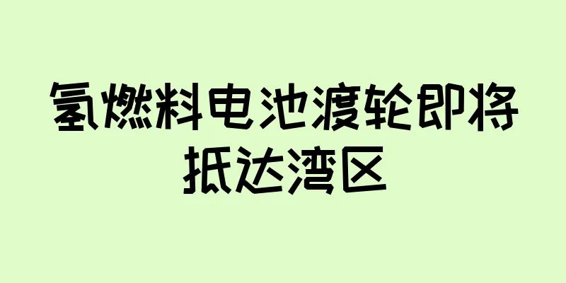 氢燃料电池渡轮即将抵达湾区