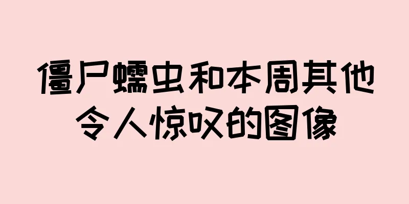 僵尸蠕虫和本周其他令人惊叹的图像