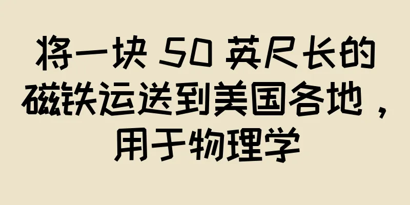 将一块 50 英尺长的磁铁运送到美国各地，用于物理学