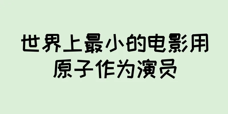 世界上最小的电影用原子作为演员
