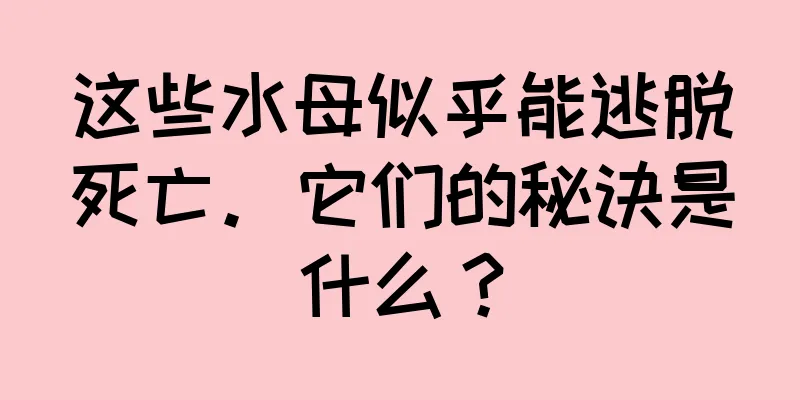这些水母似乎能逃脱死亡。它们的秘诀是什么？