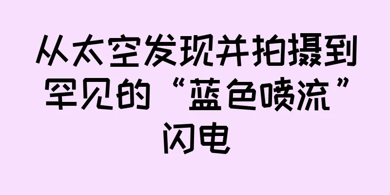 从太空发现并拍摄到罕见的“蓝色喷流”闪电