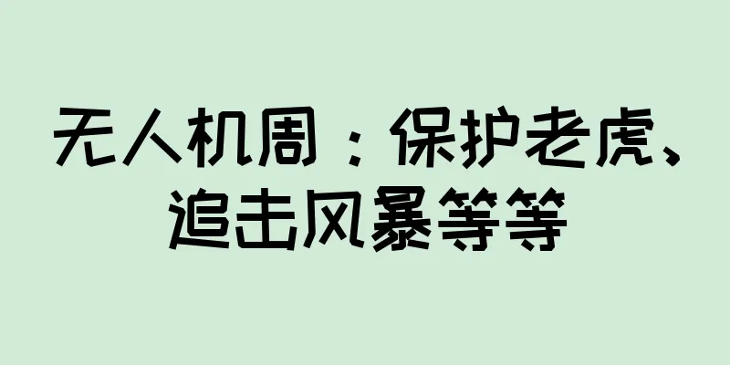 无人机周：保护老虎、追击风暴等等