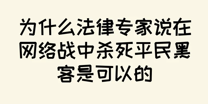 为什么法律专家说在网络战中杀死平民黑客是可以的