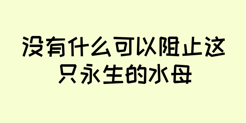 没有什么可以阻止这只永生的水母